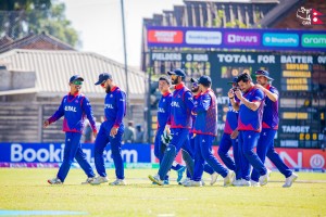 प्रतिस्पर्धात्मक खेलमा नेपाल भारतसँग २३ रनले पराजित